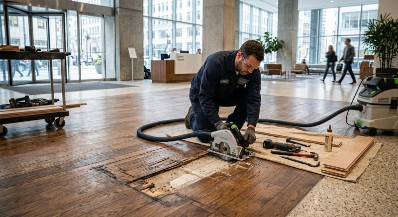 Our team working on Flooring Service projects in Wooster, OH