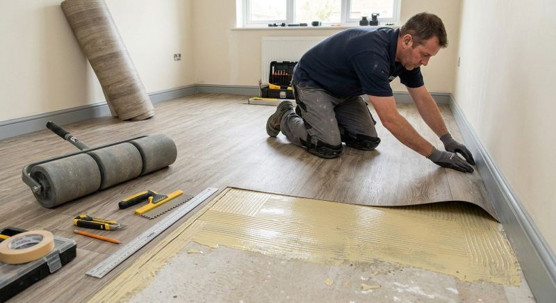 Sheet Linoleum Installation in Rittman, OH