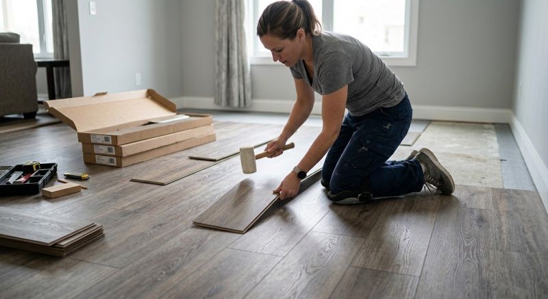 Vinyl Plank Floor Installation in Wooster, OH